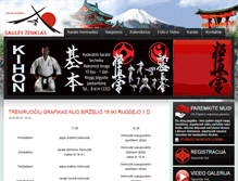 Tablet Screenshot of karatemokykla.lt